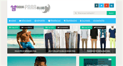 Desktop Screenshot of moda-para-ellos.com